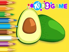 Παιχνίδι Coloring Book: Avocado Fruit