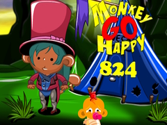 Παιχνίδι Monkey Go Happy Stage 824