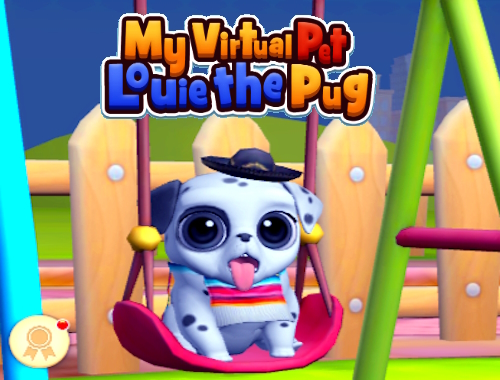 Το εικονικό μου κατοικίδιο Louie the Pug .