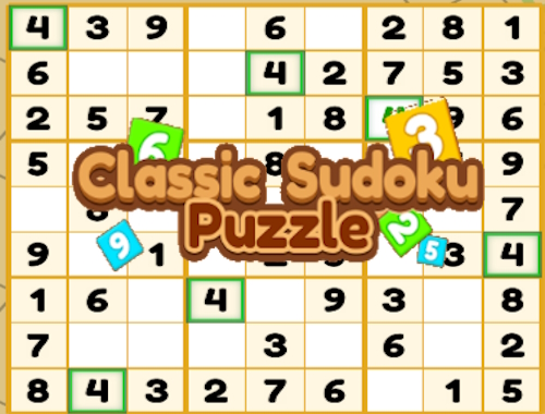 Κλασικό παζλ Sudoku .
