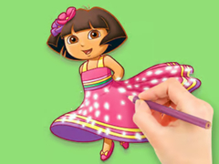 Παιχνίδι Coloring Book: Dora Prepare Party