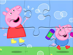 Παιχνίδι Jigsaw Puzzle: Peppa Pig Blow Bubbles