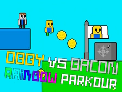 Παιχνίδι Obby vs Bacon Rainbow Parkour