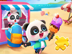 Παιχνίδι Jigsaw Puzzle: Baby Panda Ice Cream Car