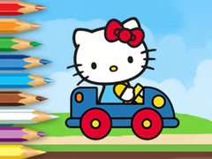 Παιχνίδι Coloring Book: Hello Kitty Driving Car