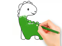 Παιχνίδι Coloring Book: Lovely Baby Dinosaur