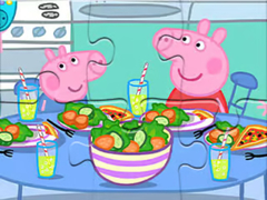 Παιχνίδι Jigsaw Puzzle: Peppa Dinner Time