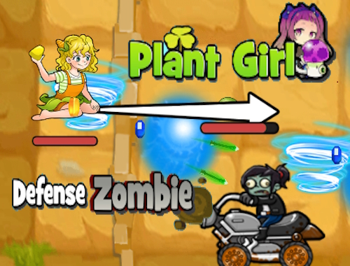 Plant Girl Defense Zombie.
