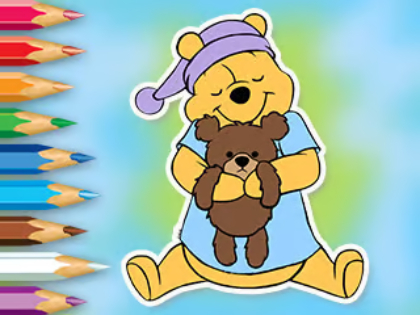 Βιβλίο ζωγραφικής: Winnie With Toy Bear 
