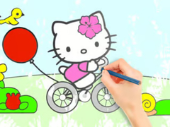 Παιχνίδι Coloring Book: Hello Kitty Cycling