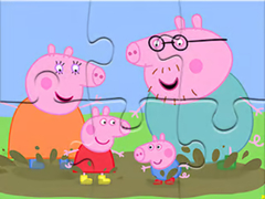 Παιχνίδι Jigsaw Puzzle: Peppa Pig Muddy Puddles