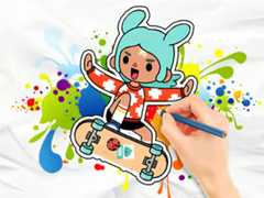 Παιχνίδι Coloring Book: Toca Boca Skateboard