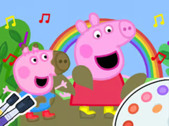 Παιχνίδι Coloring Book: Peppa Pig Muddy Funny