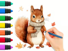 Παιχνίδι Coloring Book: Autumn Squirrel