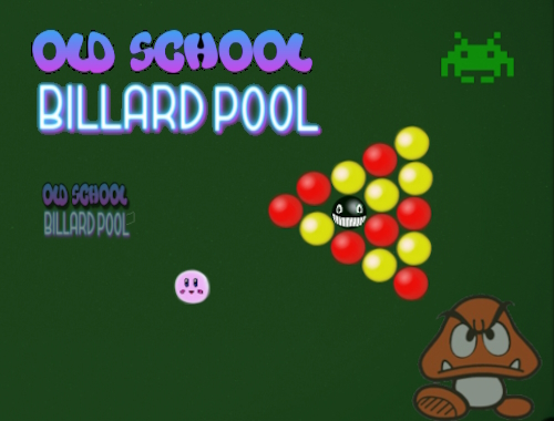 Παλιά σχολεία Billard Pool.