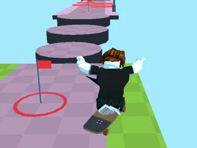 Obby: Skateboard Race.