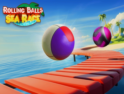 Rolling Balls Sea Race.