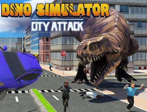 Dino Simulator City Attack.