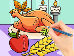 Παιχνίδι Coloring Book: Thanksgiving Turkey Meal