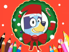 Παιχνίδι Coloring Book: Bluey Santa Claus