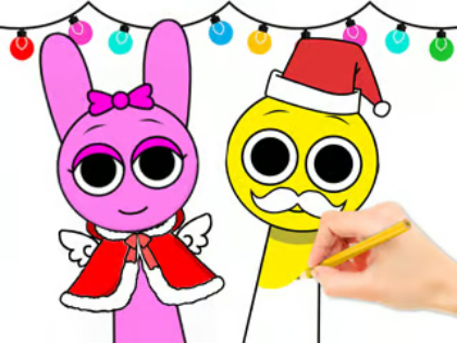 Βιβλίο ζωγραφικής: Sprunki Christmas 