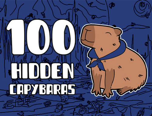100 κρυμμένα Capybaras .