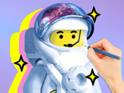 Βιβλίο ζωγραφικής: LEGO Astronaut 
