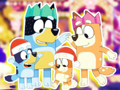 Παιχνίδι Jigsaw Puzzle: Bluey Family Xmas Eve