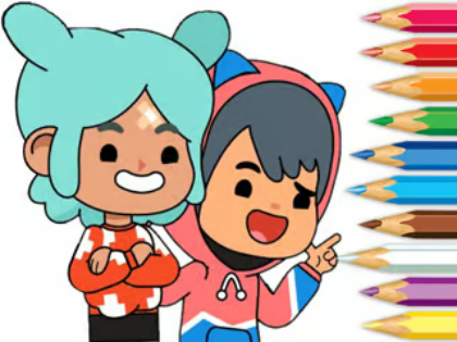 Βιβλίο ζωγραφικής: Toca Boca Friends .