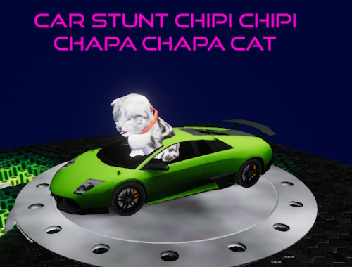 Stunt αυτοκινήτου Chipi Chipi Chapa Chapa Cat .