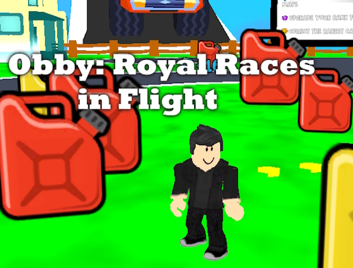 Obby: Royal Races κατά την πτήση.