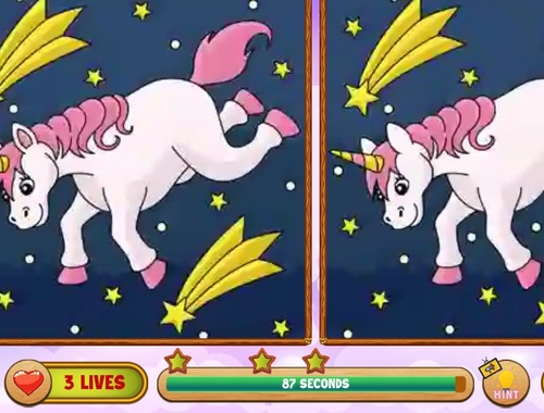 Unicorn Βρείτε τις διαφορές .