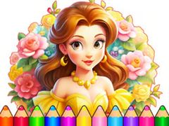 Παιχνίδι Coloring Book: Flower Dress Up