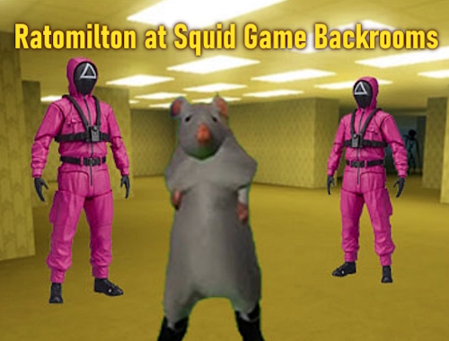 Ratomilton σε backroom των παιχνιδιών Squid .