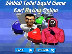 Παιχνίδι Skibidi Toilet Squid Game Kart Racing Online