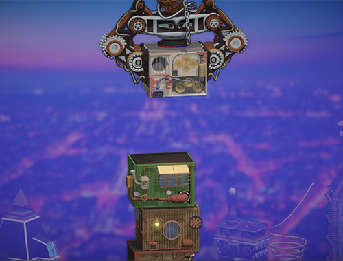 Οικοδόμος πύργου Steampunk .