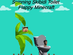 Παιχνίδι Spinning Skibidi Toilet Flappy Minecraft