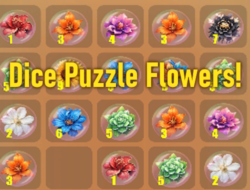 Dice Puzzle Flowers!.