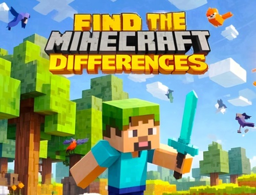 Βρείτε τις διαφορές: Minecraft .