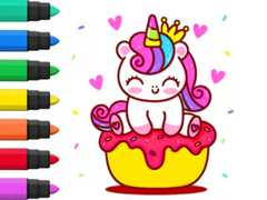 Παιχνίδι Coloring Book: Unicorn Cupcake