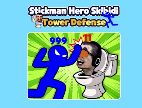 Stickman Hero Skibidi Πύργος Άμυνας .