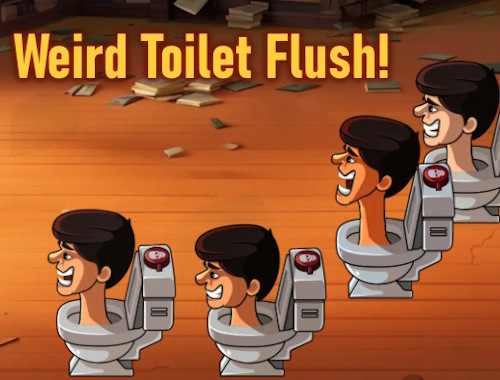 Παράξενο Flush τουαλέτα! .