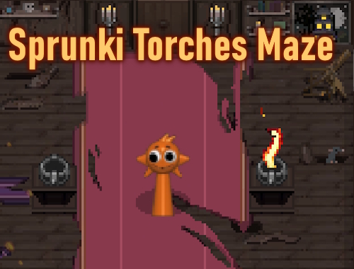 Λαβύρινθο Sprunki Torches .