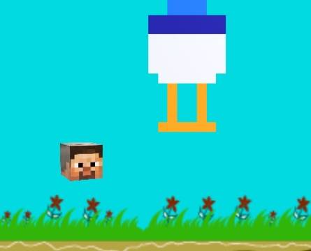 Κοτόπουλο jockey flappy minecraft .