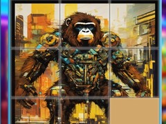 Παιχνίδι Gorilla Sliding Puzzles