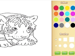 Παιχνίδι Baby Tiger Coloring Book