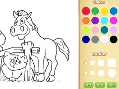 Παιχνίδι Farm Animals Coloring Book for Kids