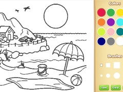 Παιχνίδι Beach Coloring Book For Kids