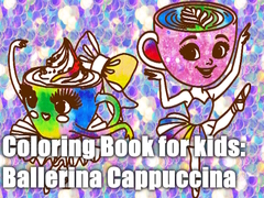 Παιχνίδι Coloring Book for kids: Ballerina Cappuccina 