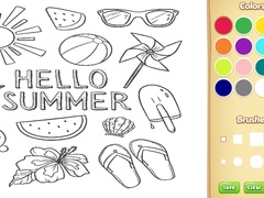 Παιχνίδι Hello Summer Coloring Book for Kids